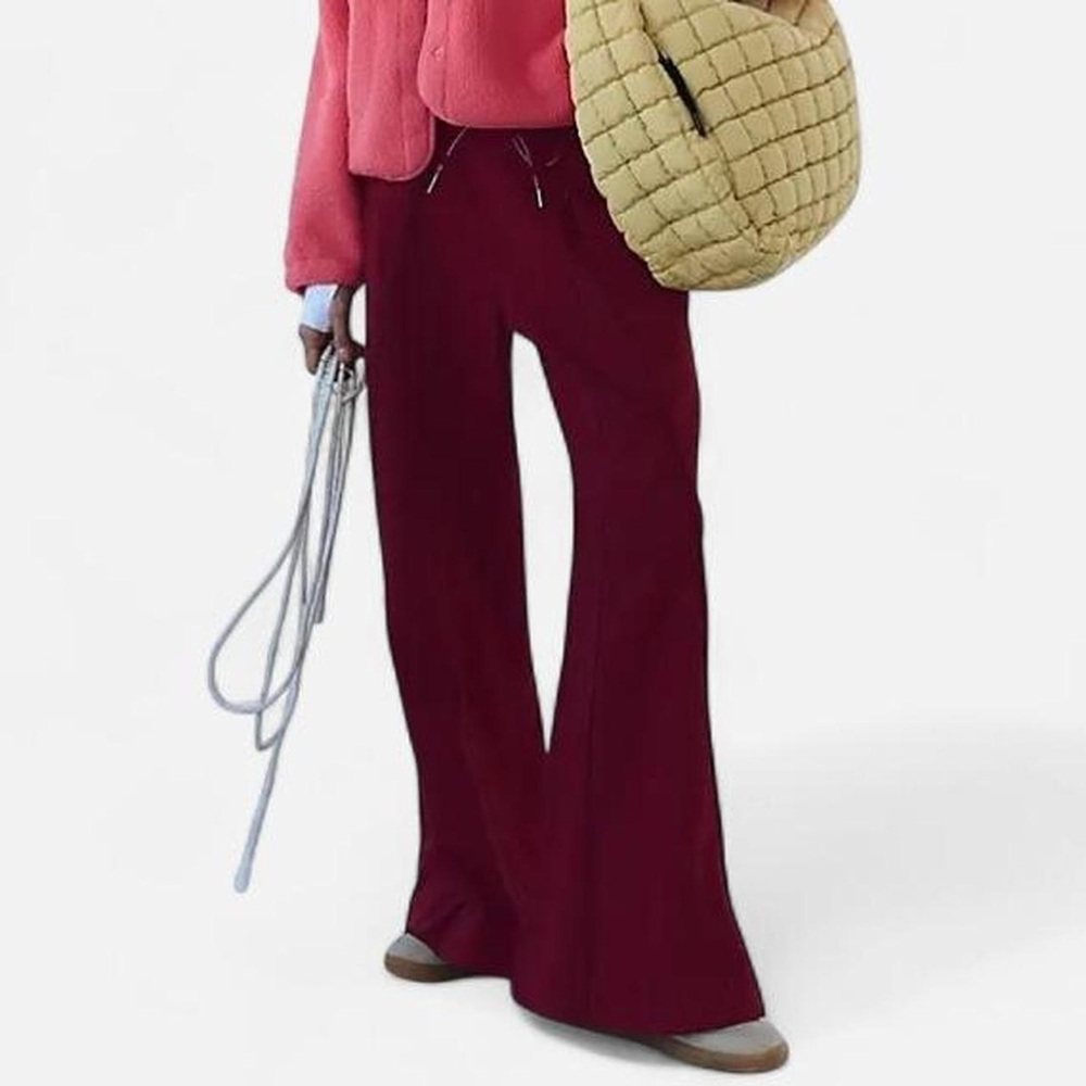 FREE PEOPLE Movement Sideways Pants Maroon Sweatpants XS NWT